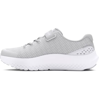 Under Armour Girl's Ua GPS Surge 4 Ac Running Shoe, Halo Gray White Iridescent, 33 EU Under Armour Girl's Ua GPS Surge 4 Ac Running Shoe, Halo Gray White Iridescent, 33 EU