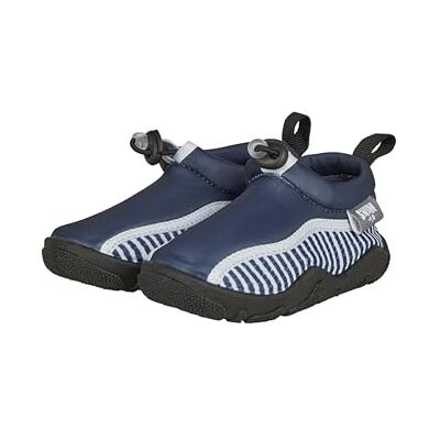 Sterntaler Badeschuhe Stripes – Baby- und Kinder Badeschuhe aus Funktionsmaterial, gestreift, mit Kordelstopper, ideal für Wasser und Schwimmbad, Marine, Größe 28 Sterntaler Badeschuhe Stripes – Baby- und Kinder Badeschuhe aus Funktionsmaterial, gestreift, mit Kordelstopper, ideal für Wasser und Schwimmbad, Marine, Größe 28