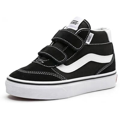 Vans Unisex Kinder Brooklyn Mid V Sneaker, Black and White, 38.5 EU Vans Unisex Kinder Brooklyn Mid V Sneaker, Black and White, 38.5 EU
