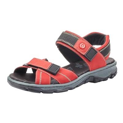 Rieker Damen 68851 Sandalen, Rot, 42 EU Rieker Damen 68851 Sandalen, Rot, 42 EU
