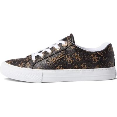 GUESS Loven Damen-Sneaker, Brauner Stoff, 38 EU GUESS Loven Damen-Sneaker, Brauner Stoff, 38 EU