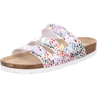 Rohde Damen, Frauen, Klassische Sandalen, Sandalen,Pantoletten,Sommerschuhe,Hausschuhe,Kork-fußbett,Weiss/BUNT,40 EU / 6.5 UK Rohde Damen, Frauen, Klassische Sandalen, Sandalen,Pantoletten,Sommerschuhe,Hausschuhe,Kork-fußbett,Weiss/BUNT,40 EU / 6.5 UK