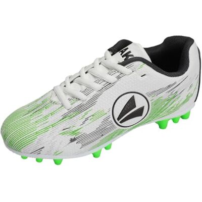 JAKO Unisex Kinder J-SFG Stepover Fussballschuh, White Neon Green, 31 EU JAKO Unisex Kinder J-SFG Stepover Fussballschuh, White Neon Green, 31 EU