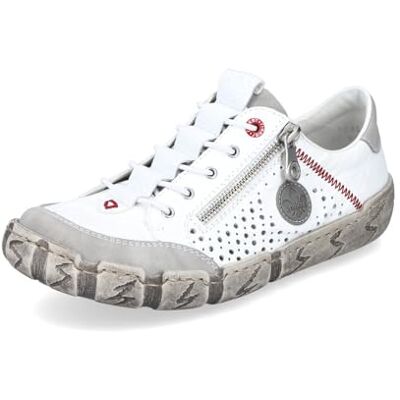 Rieker Damen Low-Top Sneaker L0355, Frauen Halbschuhe,Turnschuhe,Laufschuhe,straßenschuhe,Strassenschuhe,Sportschuhe,Weiss (80),37 EU / 4 UK Rieker Damen Low-Top Sneaker L0355, Frauen Halbschuhe,Turnschuhe,Laufschuhe,straßenschuhe,Strassenschuhe,Sportschuhe,Weiss (80),37 EU / 4 UK