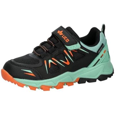 Lico Unisex Kinder Allen Vs Trekkingsschuhe, Schwarz Türkis Orange, 25 EU Lico Unisex Kinder Allen Vs Trekkingsschuhe, Schwarz Türkis Orange, 25 EU