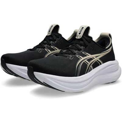 ASICS Damen Gel-Nimbus 28 Sneaker, Black Feather Grey, 38 EU ASICS Damen Gel-Nimbus 28 Sneaker, Black Feather Grey, 38 EU