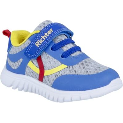 Richter Kinderschuhe Wallaby Sneaker, Cobalt/lightgre/YEL, 34 EU Richter Kinderschuhe Wallaby Sneaker, Cobalt/lightgre/YEL, 34 EU