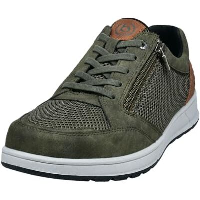 bugatti man Herren Low-Top Sneaker, Männer Sneaker,maennlich,Men,Halbschuhe,straßenschuhe,Strassenschuhe,Sportschuhe,Dark Green (7100),43 EU/EU UK bugatti man Herren Low-Top Sneaker, Männer Sneaker,maennlich,Men,Halbschuhe,straßenschuhe,Strassenschuhe,Sportschuhe,Dark Green (7100),43 EU/EU UK