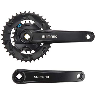 SHIMANO KRG Altus 22/36 Zähne 170mm FC-M315 schwarz,ohne KSS,7-8-f.4-Kant (1 Stück) SHIMANO KRG Altus 22/36 Zähne 170mm FC-M315 schwarz,ohne KSS,7-8-f.4-Kant (1 Stück)