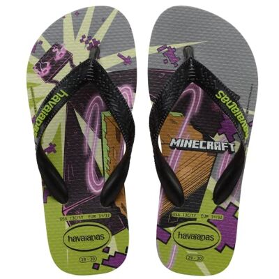 Havaianas Kids Minecraft Jungen FlipFlop Olive 23 EU Havaianas Kids Minecraft Jungen FlipFlop Olive 23 EU