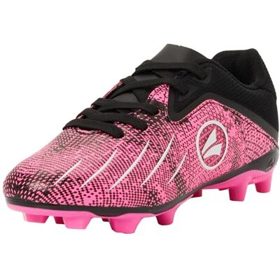 JAKO Unisex Kinder J-SFG Vini Fußballschuh, Jet Black Neon Pink, 41 EU JAKO Unisex Kinder J-SFG Vini Fußballschuh, Jet Black Neon Pink, 41 EU