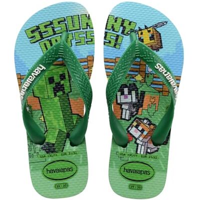 Havaianas Kids Minecraft Jungen FlipFlop Green 23 EU Havaianas Kids Minecraft Jungen FlipFlop Green 23 EU