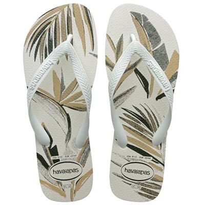 Havaianas Aloha, Comfortable, Durable, and Summery Flip-Flops, Leaf-Print Sole, Non-Slip Sole, Men, White White Green Olive, 45/46 EU Havaianas Aloha, Comfortable, Durable, and Summery Flip-Flops, Leaf-Print Sole, Non-Slip Sole, Men, White White Green Olive, 45/46 EU