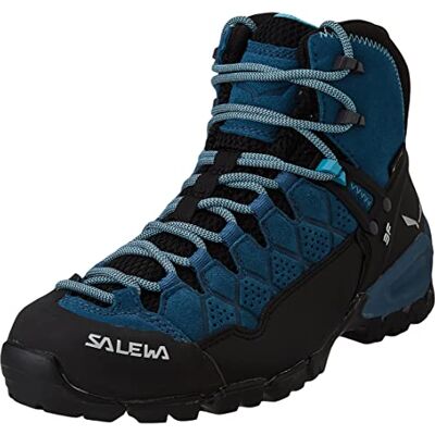 Salewa Alp Trainer Mid Gore-Tex Damenwanderstiefel, Schwarz, 8 Salewa Alp Trainer Mid Gore-Tex Damenwanderstiefel, Schwarz, 8