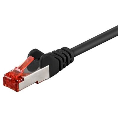 goobay 92754 CAT 6 Kabel Lan Netzwerkkabel für Gigabit Ethernet S-FTP doppelt geschirmtes Patchkabel mit RJ45 Stecker, 30m, Schwarz goobay 92754 CAT 6 Kabel Lan Netzwerkkabel für Gigabit Ethernet S-FTP doppelt geschirmtes Patchkabel mit RJ45 Stecker, 30m, Schwarz