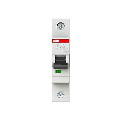 ABB S200 MCB Leitungsschutzschalter Typ D, 1-polig 20A 253V, Abschaltvermögen 6 kA System Pro M Compact ABB S200 MCB Leitungsschutzschalter Typ D, 1-polig 20A 253V, Abschaltvermögen 6 kA System Pro M Compact
