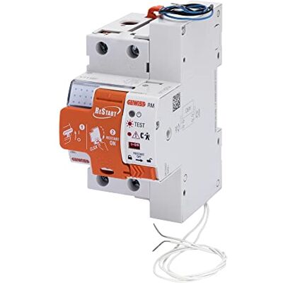 Gewiss Restart Rm 2 Pole Gekoppelt mit DC 25 A 4500 A Typ A Kurve C Idn=0,03 A 230 V 3 En Module 50022 Gewiss Restart Rm 2 Pole Gekoppelt mit DC 25 A 4500 A Typ A Kurve C Idn=0,03 A 230 V 3 En Module 50022