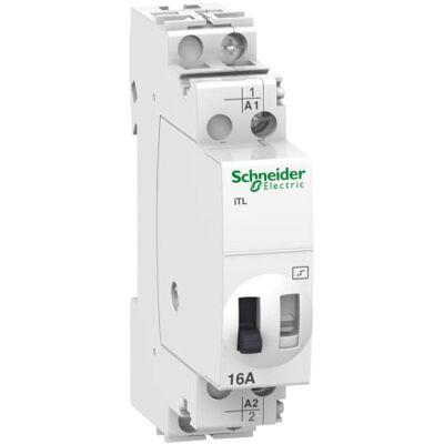 Schneider Electric Fernschalter iTL, 1-polig, 16A, 12V AC, 6V DC A9C30011 Schneider Electric Fernschalter iTL, 1-polig, 16A, 12V AC, 6V DC A9C30011