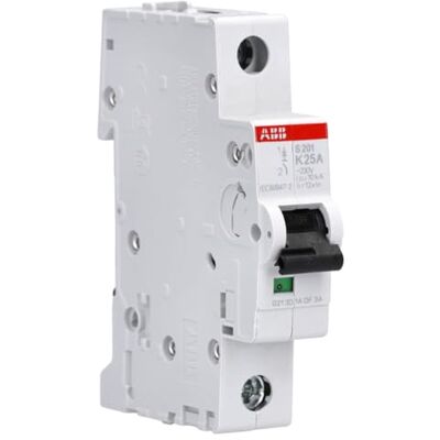 ABB S201-K25 Sicherungsautomat S200-1P 25 A K(AC) 6 kA 2CDS251001R0517 ABB S201-K25 Sicherungsautomat S200-1P 25 A K(AC) 6 kA 2CDS251001R0517