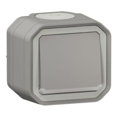 Legrand Schalter oder Wechselschalter, wasserdicht, Plexo 10 A, komplett mit Kontrollleuchte für die Montage in grau Legrand Schalter oder Wechselschalter, wasserdicht, Plexo 10 A, komplett mit Kontrollleuchte für die Montage in grau