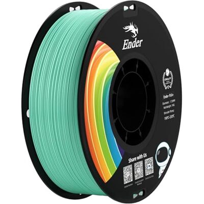 Creality Ender PLA+ Filament für 3D-Drucker, 1,75mm 3D Druck Filament, 1kg Spule, Maßgenauigkeit +/- 0,02mm, passend für die meisten FDM 3D Drucker,Smaragdgrün Creality Ender PLA+ Filament für 3D-Drucker, 1,75mm 3D Druck Filament, 1kg Spule, Maßgenauigkeit +/- 0,02mm, passend für die meisten FDM 3D Drucker,Smaragdgrün