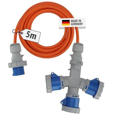 Brennenstuhl CEE Verlängerungskabel mit 3-Fach Verteiler 5m Brennenstuhl CEE Verlängerungskabel mit 3-Fach Verteiler 5m
