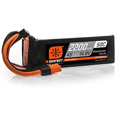 Spektrum 14,8 V 2200 mAh 4S 50C Smart LiPo-Akku: IC3 Spektrum 14,8 V 2200 mAh 4S 50C Smart LiPo-Akku: IC3