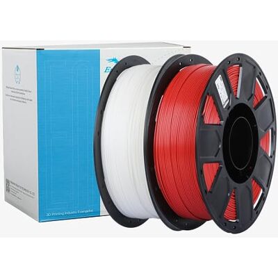 Creality Ender PLA Filament, 1,75mm PLA 3D Drucker Filament, Maßgenauigkeit +/- 0.03mm, passend für die meisten FDM Drucker (Weiß & Rot 2-Pack) Creality Ender PLA Filament, 1,75mm PLA 3D Drucker Filament, Maßgenauigkeit +/- 0.03mm, passend für die meisten FDM Drucker (Weiß & Rot 2-Pack)