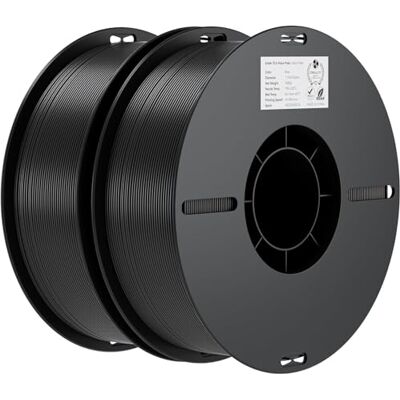 Creality Ender PLA Filament 1,75mm 2 Packs für 3D-Drucker, 2 x 1kg Spule 3D Druck Filament, Maßgenauigkeit +/- 0,03mm, passend für die meisten FDM 3D Drucker, Schwarz & Schwarz, Polylactide Creality Ender PLA Filament 1,75mm 2 Packs für 3D-Drucker, 2 x 1kg Spule 3D Druck Filament, Maßgenauigkeit +/- 0,03mm, passend für die meisten FDM 3D Drucker, Schwarz & Schwarz, Polylactide
