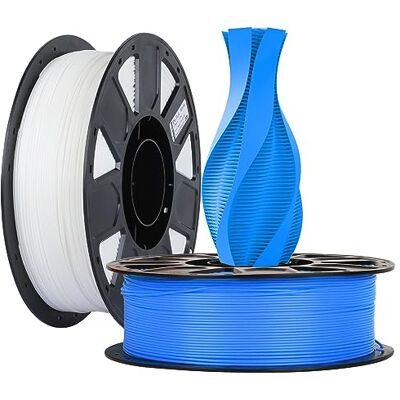 Creality Ender PLA Filament, 1,75mm PLA 3D Drucker Filament, Maßgenauigkeit +/- 0.03mm, passend für die meisten FDM Drucker (Weiß & Blau 2-Pack) Creality Ender PLA Filament, 1,75mm PLA 3D Drucker Filament, Maßgenauigkeit +/- 0.03mm, passend für die meisten FDM Drucker (Weiß & Blau 2-Pack)