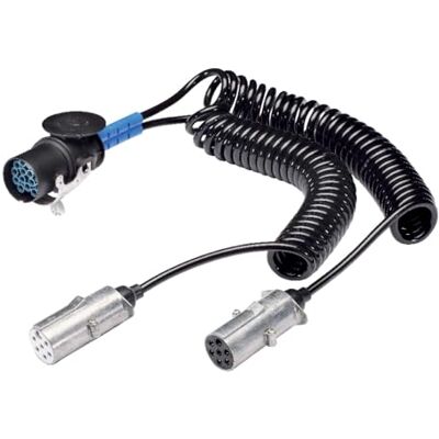 HELLA 8JA 005 952-041 Wendelleitung Spiral Adapterkabel Verlängerungskabel Adapterkabel, Anhängersteckdose 24V Stecker: 15<-->7/7 Länge: 4m HELLA 8JA 005 952-041 Wendelleitung Spiral Adapterkabel Verlängerungskabel Adapterkabel, Anhängersteckdose 24V Stecker: 15<-->7/7 Länge: 4m