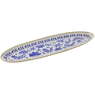 APS 85442 GN 2/4 Tablett FLORYN Melamin, 53 x 16,2 cm, Dekor blau/weiß, beige, GN System APS 85442 GN 2/4 Tablett FLORYN Melamin, 53 x 16,2 cm, Dekor blau/weiß, beige, GN System