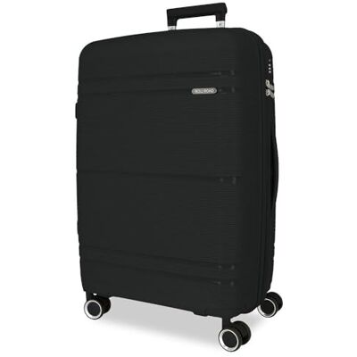 Roll Road Universe Koffer, mittelgroß, Schwarz, 44 x 65 x 26 cm, starr, 3,2 kg, TSA-Verschluss, Polypropylen, 3,2 kg, 65 LExspannbar, Schwarz, Talla única, Mittelgroßer Koffer Roll Road Universe Koffer, mittelgroß, Schwarz, 44 x 65 x 26 cm, starr, 3,2 kg, TSA-Verschluss, Polypropylen, 3,2 kg, 65 LExspannbar, Schwarz, Talla única, Mittelgroßer Koffer