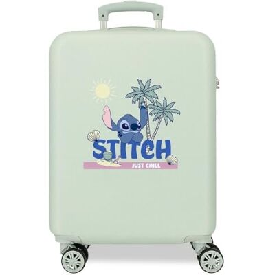 Disney Joumma Stitch Just Chill Grüner Kabinenkoffer 38 x 55 x 20 cm, starr, 2 kg, seitliches Zahlenschloss, ABS, 2 kg, 35 l, Handgepäck Disney Joumma Stitch Just Chill Grüner Kabinenkoffer 38 x 55 x 20 cm, starr, 2 kg, seitliches Zahlenschloss, ABS, 2 kg, 35 l, Handgepäck
