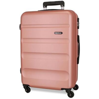 Roll Road Flex-Koffer, groß, Hautfarben, 51 x 75 x 28 cm, starr, ABS-Kombinationsverschluss, seitliche 91 l, 3,96 kg, 4 Rollen, Rosa, Talla única, großer Koffer Roll Road Flex-Koffer, groß, Hautfarben, 51 x 75 x 28 cm, starr, ABS-Kombinationsverschluss, seitliche 91 l, 3,96 kg, 4 Rollen, Rosa, Talla única, großer Koffer