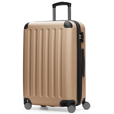 Hauptstadtkoffer Spree Mittelgroßer Hartschalenkoffer, TSA, 4 Rollen, Koffer, Trolley, Rollkoffer, Reisekoffer, Volumenerweiterung, 65 cm, 74 Liter, Champagner Hauptstadtkoffer Spree Mittelgroßer Hartschalenkoffer, TSA, 4 Rollen, Koffer, Trolley, Rollkoffer, Reisekoffer, Volumenerweiterung, 65 cm, 74 Liter, Champagner
