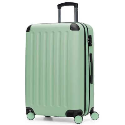 Hauptstadtkoffer Spree Hartschalenkoffer Rollkoffer, erweiterbarer Reisekoffer, TSA, 4 Rollen, 65 cm, 74 Liter, Mint Hauptstadtkoffer Spree Hartschalenkoffer Rollkoffer, erweiterbarer Reisekoffer, TSA, 4 Rollen, 65 cm, 74 Liter, Mint