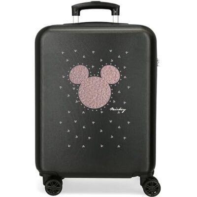 Disney Mickey-Studs Kabinenkoffer, Schwarz, 38 x 55 x 20 cm, starr, ABS, seitlicher Kombinationsverschluss, 35 l, 2 kg, 4 Doppelräder, Gepäck, Hand, Schwarz, Kabinenkoffer Disney Mickey-Studs Kabinenkoffer, Schwarz, 38 x 55 x 20 cm, starr, ABS, seitlicher Kombinationsverschluss, 35 l, 2 kg, 4 Doppelräder, Gepäck, Hand, Schwarz, Kabinenkoffer