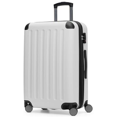 Hauptstadtkoffer Spree Mittelgroßer Hartschalenkoffer, TSA, 4 Rollen, Koffer, Trolley, Rollkoffer, Reisekoffer, Volumenerweiterung, 65 cm, 74 Liter, Weiß Hauptstadtkoffer Spree Mittelgroßer Hartschalenkoffer, TSA, 4 Rollen, Koffer, Trolley, Rollkoffer, Reisekoffer, Volumenerweiterung, 65 cm, 74 Liter, Weiß