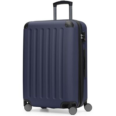 Hauptstadtkoffer Spree Mittelgroßer Hartschalenkoffer, TSA, 4 Rollen, Koffer, Trolley, Rollkoffer, Reisekoffer, Volumenerweiterung, 65 cm, 74 Liter, Dunkelblau Hauptstadtkoffer Spree Mittelgroßer Hartschalenkoffer, TSA, 4 Rollen, Koffer, Trolley, Rollkoffer, Reisekoffer, Volumenerweiterung, 65 cm, 74 Liter, Dunkelblau