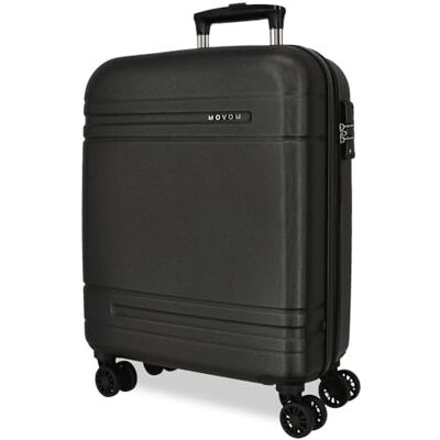 MOVOM Galaxy Kabinenkoffer, schwarz, 40 x 55 x 20 cm, starr, ABS, seitlicher Kombinationsverschluss, 37 l, 3,08 kg, 4 Doppelräder, Gepäck, Hand, Schwarz, 40x55x20 cms, Ausziehbarer Koffer MOVOM Galaxy Kabinenkoffer, schwarz, 40 x 55 x 20 cm, starr, ABS, seitlicher Kombinationsverschluss, 37 l, 3,08 kg, 4 Doppelräder, Gepäck, Hand, Schwarz, 40x55x20 cms, Ausziehbarer Koffer
