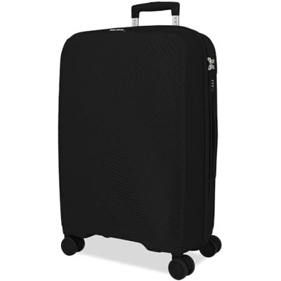 Roll Road Orbit Koffer mittelgroß, schwarz, 42,5 x 64 x 24 cm, starr, 3,1 kg, TSA-Verschluss, Polypropylen, 3,1 kg, 57 l, Schwarz, Talla única, Mittelgroßer Koffer Roll Road Orbit Koffer mittelgroß, schwarz, 42,5 x 64 x 24 cm, starr, 3,1 kg, TSA-Verschluss, Polypropylen, 3,1 kg, 57 l, Schwarz, Talla única, Mittelgroßer Koffer