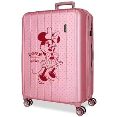 Disney Joumma Minnie-Love-Koffer, mittelgroß, Rosa, 48 x 65 x 27 cm, starr, 3,5 kg, TSA-Verschluss, ABS, 3,5 kg, 72 l, ausziehbar Disney Joumma Minnie-Love-Koffer, mittelgroß, Rosa, 48 x 65 x 27 cm, starr, 3,5 kg, TSA-Verschluss, ABS, 3,5 kg, 72 l, ausziehbar