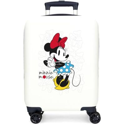 Disney Joumma Minnie-Magic-Kabinenkoffer, Weiß, 33 x 50 x 20 cm, Harter ABS-Kunststoff, seitlicher Zahlenschloss, 28,4 l, 2 kg, 4 Doppelrollen, Handgepäck, weiß, Kabinenkoffer Disney Joumma Minnie-Magic-Kabinenkoffer, Weiß, 33 x 50 x 20 cm, Harter ABS-Kunststoff, seitlicher Zahlenschloss, 28,4 l, 2 kg, 4 Doppelrollen, Handgepäck, weiß, Kabinenkoffer