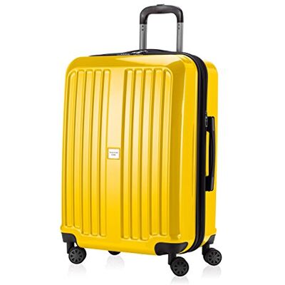 Hauptstadtkoffer X-Berg Hand Luggage On-Board Suitcase Cabin Bag Hardside Spinner Trolley 4 Wheel, TSA, 65 cm, 90 Liter, Yellow Glossy Hauptstadtkoffer X-Berg Hand Luggage On-Board Suitcase Cabin Bag Hardside Spinner Trolley 4 Wheel, TSA, 65 cm, 90 Liter, Yellow Glossy