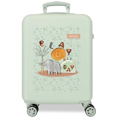 Enso Play All Day Kabinenkoffer, Grün, 38 x 55 x 20 cm, starr, ABS, Seitenkombinationsverschluss, 34 l, 2 kg, 4 Doppelrollen, Handgepäck, grün, Kabinenkoffer Enso Play All Day Kabinenkoffer, Grün, 38 x 55 x 20 cm, starr, ABS, Seitenkombinationsverschluss, 34 l, 2 kg, 4 Doppelrollen, Handgepäck, grün, Kabinenkoffer