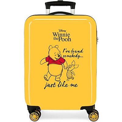 Disney Winnie The Pooh Koffer, Ocker, 38 x 55 x 20 cm, starr, ABS-Kombinationsverschluss, seitlich 78 l, 2 kg, 4 Doppelrollen, Handgepäck, gelb, kabinenkoffer Disney Winnie The Pooh Koffer, Ocker, 38 x 55 x 20 cm, starr, ABS-Kombinationsverschluss, seitlich 78 l, 2 kg, 4 Doppelrollen, Handgepäck, gelb, kabinenkoffer