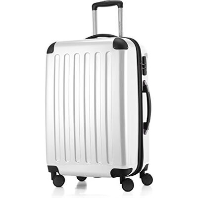 Hauptstadtkoffer Alex Hartschalen-Koffer Koffer Trolley Rollkoffer Reisekoffer Erweiterbar, 4 Rollen, 65 cm, 74 Liter, Weiß Hauptstadtkoffer Alex Hartschalen-Koffer Koffer Trolley Rollkoffer Reisekoffer Erweiterbar, 4 Rollen, 65 cm, 74 Liter, Weiß