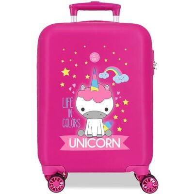Roll Road Little Me Unicorn Kabinenkoffer Rosa 33 x 50 x 20 cm Harte ABS Seitliche Zahlenkombinationsschloss 28,4 L 2 kg 4 Doppelrollen Handgepäck Roll Road Little Me Unicorn Kabinenkoffer Rosa 33 x 50 x 20 cm Harte ABS Seitliche Zahlenkombinationsschloss 28,4 L 2 kg 4 Doppelrollen Handgepäck