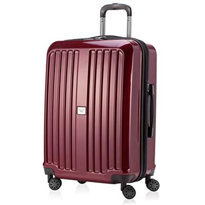 Hauptstadtkoffer X-Berg Hartschalenkoffer Koffer Trolley Rollkoffer, 65 cm, 90 Liter, TSA, Burgund Glanz Hauptstadtkoffer X-Berg Hartschalenkoffer Koffer Trolley Rollkoffer, 65 cm, 90 Liter, TSA, Burgund Glanz